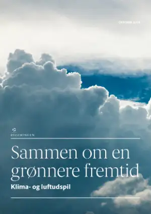 Billede med teksten "sammen om en grønnere fremtid - klima- og luftudspil"